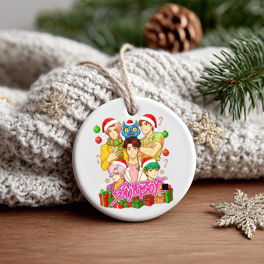 Anime Inspired Demon Hunter Ornament, Porcelain Huntrix Charm, Printed One Side