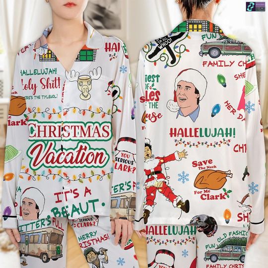 Griswold Christmas Pajamas Set, National Lampoons Christmas Vacation, Funny Holiday Sleepwear, Christmas Tree Farm, Xmas Movie Costume Gift