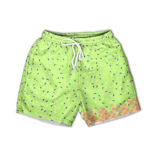 Lime Green Ice Cream Shorts