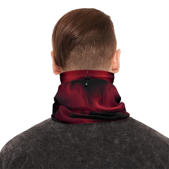 Flame Pattern Adjustable Winter Neck Gaiter Scarf