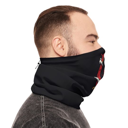 Pirate Neck Gaiter, Ski Mask, Face Covering, Winter Gear Accessory, Halloween Costume