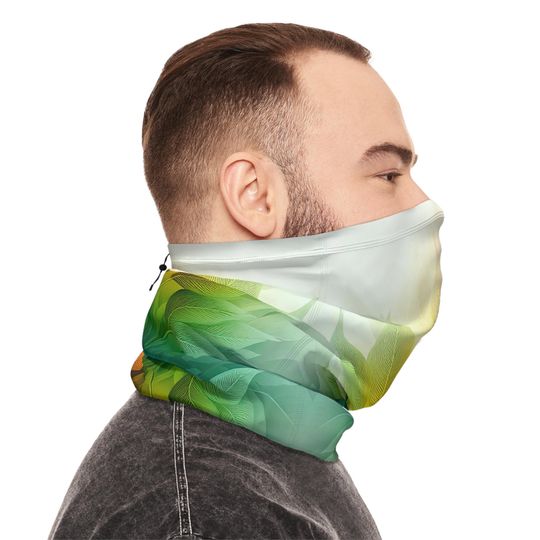 Plants Design Winter Neck Gaiter: Unisex Adjustable Scarf Wrap