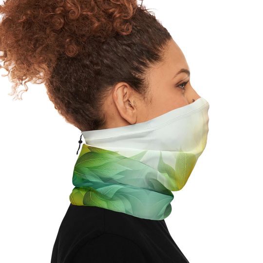 Plants Design Winter Neck Gaiter: Unisex Adjustable Scarf Wrap
