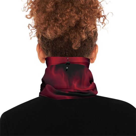 Flame Pattern Adjustable Winter Neck Gaiter Scarf