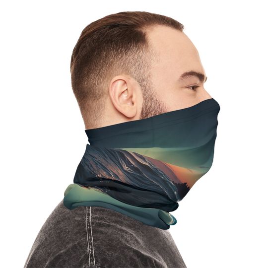 Ocean Wave Moisture-Wicking Neck Gaiter Face Cover