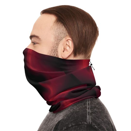 Flame Pattern Adjustable Winter Neck Gaiter Scarf