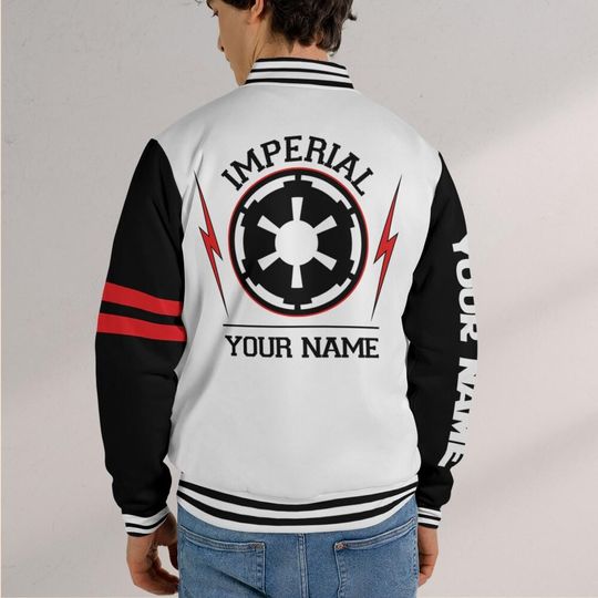 Personalized Star Wars Imperial Forces Varsity Jacket, Custom Disney Jacket, Star Wars Varsity, Disney Uniform Varsity