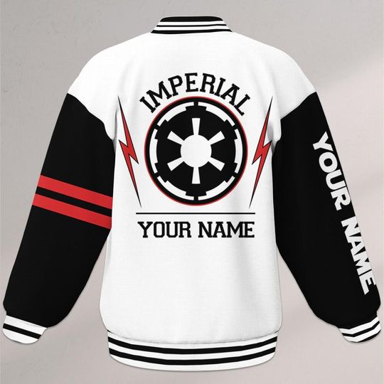 Personalized Star Wars Imperial Forces Varsity Jacket, Custom Disney Jacket, Star Wars Varsity, Disney Uniform Varsity