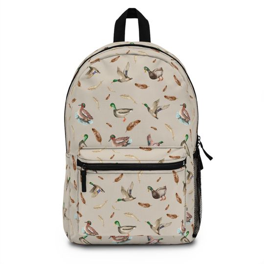 Mallard Duck Backpack, Animal Backpack, Back to School Gift
