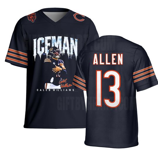 Caleb Williams ICEMAN Football Jersey ,Caleb Williams Meme  Football Jersey