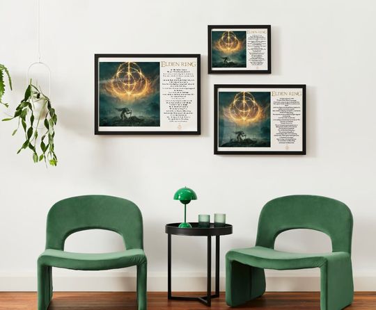 Elden Ring Poster |  Video game poster | Gaming Poster | Elden ring print | Malenia blade of Miquella | Game room decor