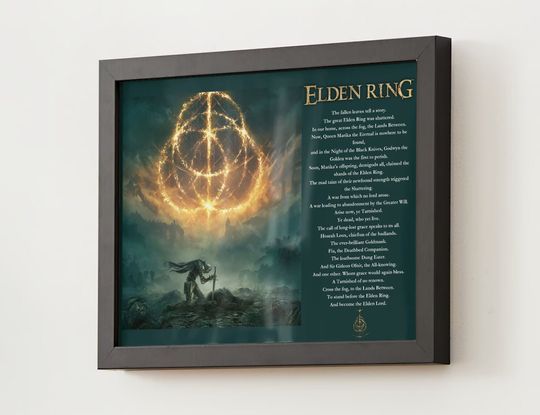 Elden Ring Poster |  Video game poster | Gaming Poster | Elden ring print | Malenia blade of Miquella | Game room decor