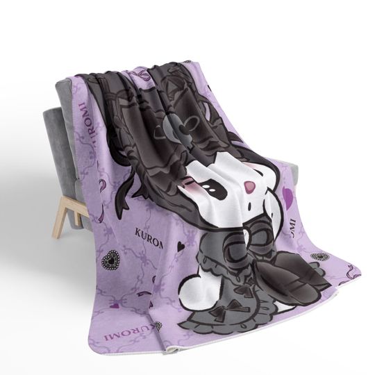 Cute Kuromi Fleece Blanket | Kids Gift