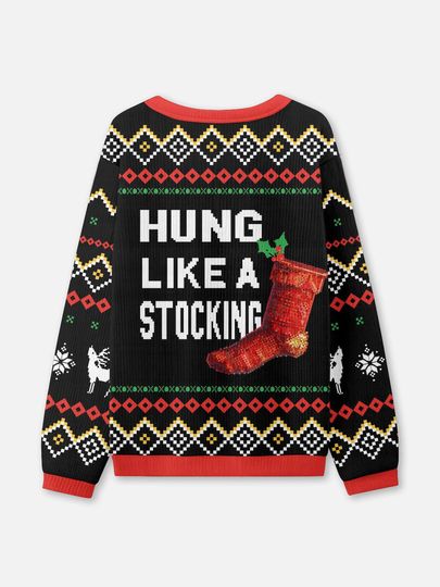 Hung Like a Stocking Ugly Christmas Sweater