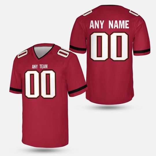 Personalized Tampa Bay Team Buccaneers Football Jersey, Gameday Fan Outfit, Football Gift for Him