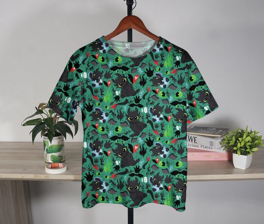 Toothless T-shirt Dragon Vintage Shirt Funny Graphic Tshirt