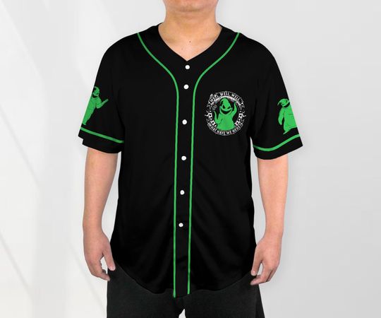 Halloween Oogie Boogie Baseball Jersey Ghost Baseball Shirt Halloween Jersey Shirt Gift