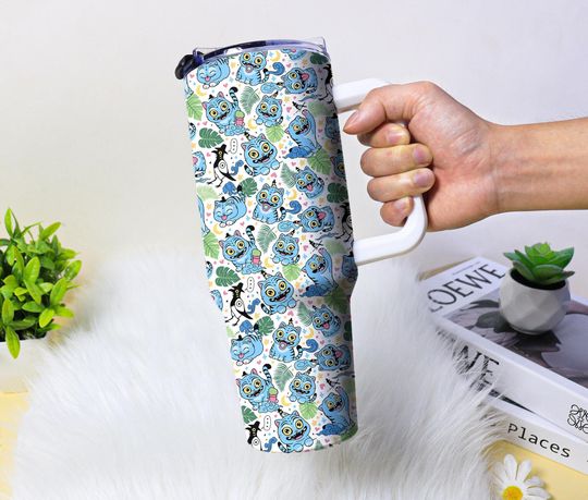 Derpy Tiger Tumbler, Kpop Demon Hunters Coffee Tumbler, Stainless Steel Insulated Travel Cup, Huntrix Gift, Derpy Tiger Gifts