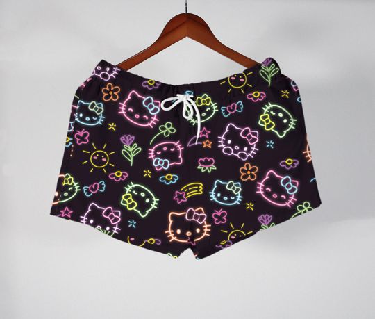 Hello Kitty Hawaiian Shirt Tropical Button Up Shirt