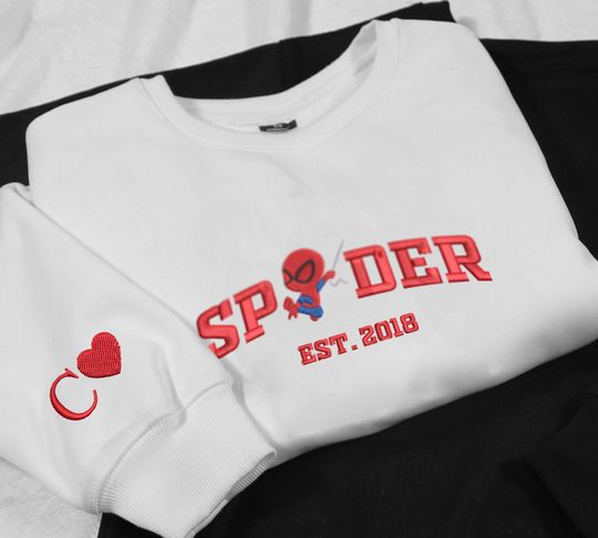 Spider Man Embroidered Sweatshirt Spider Man Shirt Gifts