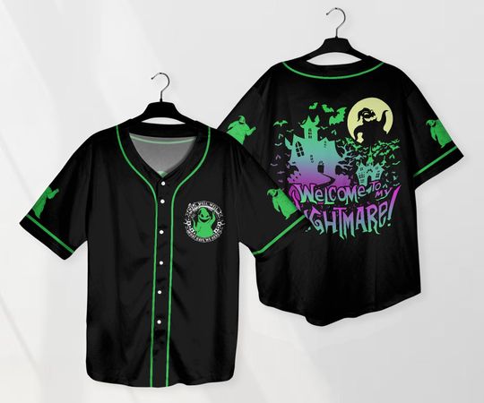 Halloween Oogie Boogie Baseball Jersey Ghost Baseball Shirt Halloween Jersey Shirt Gift