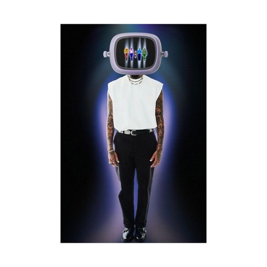 Chris brown 11:11 tour matte vertical poster