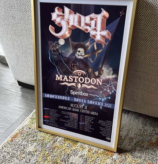 Ghost Tour North America 2022 Poster