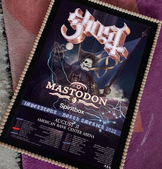 Ghost Tour North America 2022 Poster
