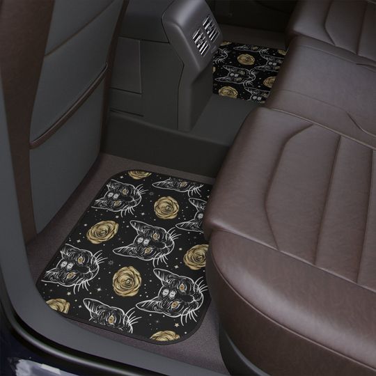 Gothic Cat Car Floor Mats