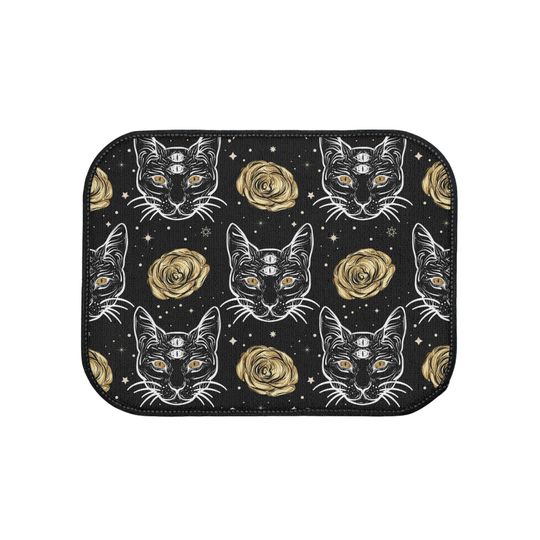 Gothic Cat Car Floor Mats
