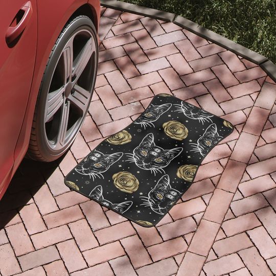 Gothic Cat Car Floor Mats