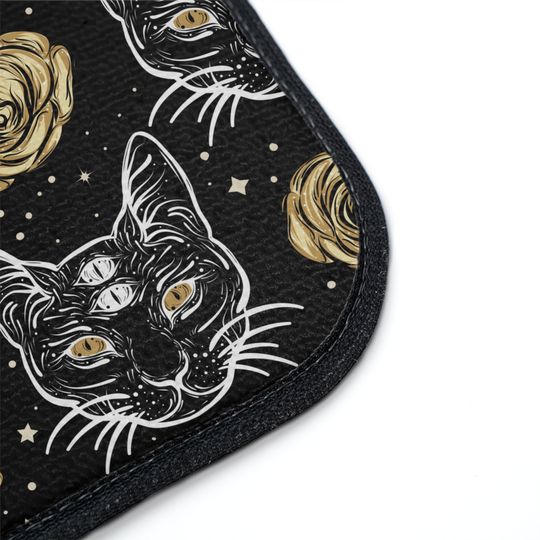 Gothic Cat Car Floor Mats