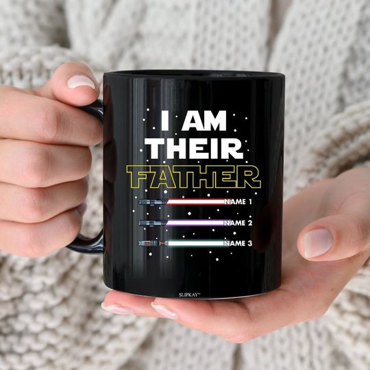 I Am Their Father Mug Personalized Light Saber Dad Mug