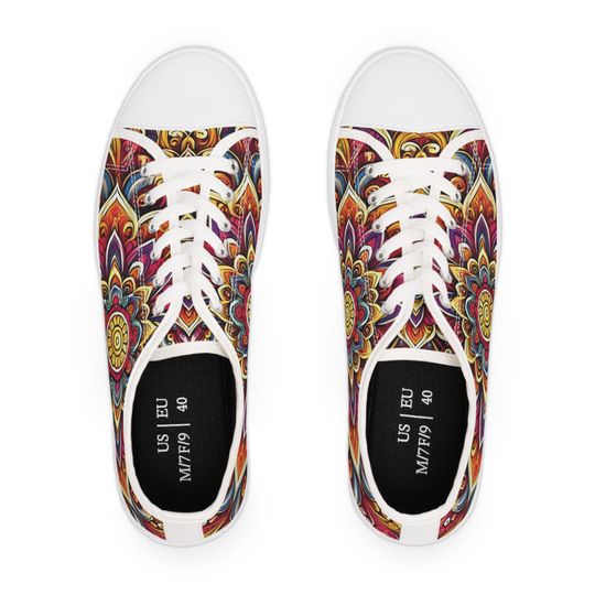 Mandala Design Women's Low Top Sneakers