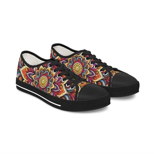 Mandala Design Women's Low Top Sneakers