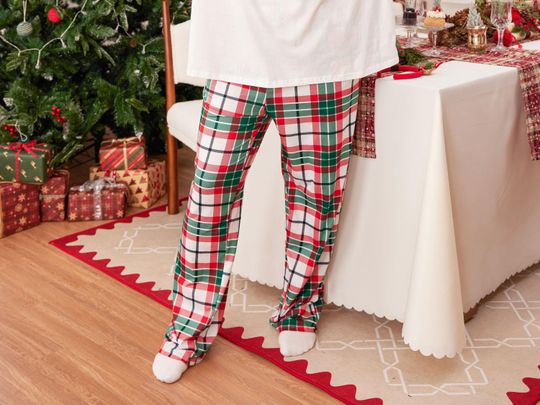 Christmas Plaid Pajama Pants for Women and Unisex Winter Pajama Bottoms