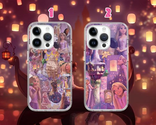 Tangled Rapunzel Princess Aesthetic Phone Case for iPhone 16 15 14 13 Pro Max Plus Mini