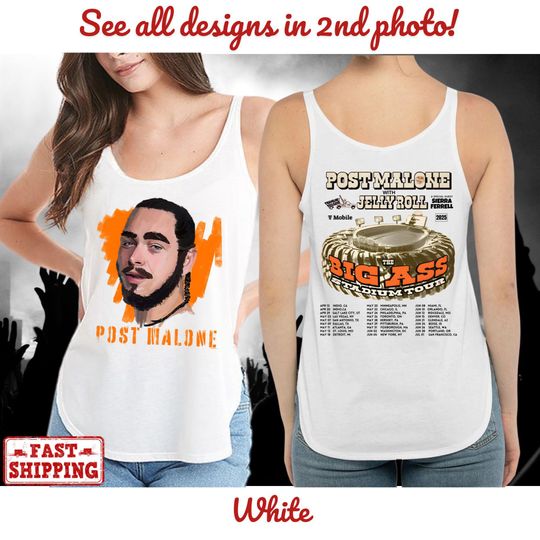 Next Level 5033 Vintage Tank Top, Post Malone Tour 2025