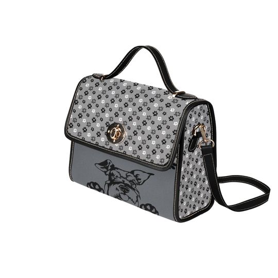 Dog Lock bag (black shoulder strap, black edging)