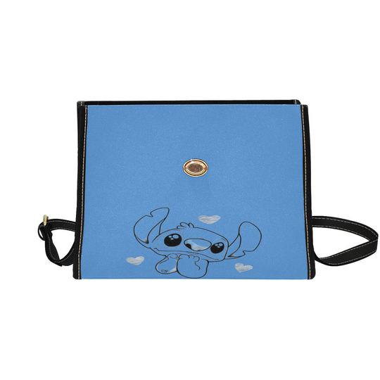 Character Stitch Blue Lock bag (black shoulder strap, black edging)