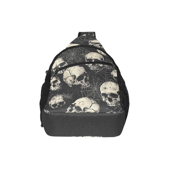 Webs and Skulls Chest Bag