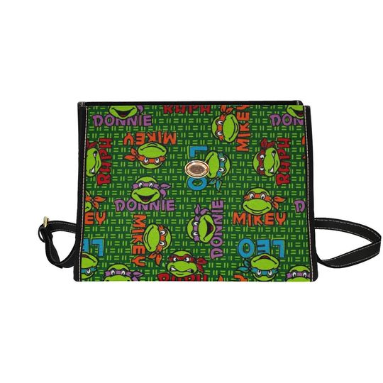 Character Turtles Lock bag (black shoulder strap, black edging)