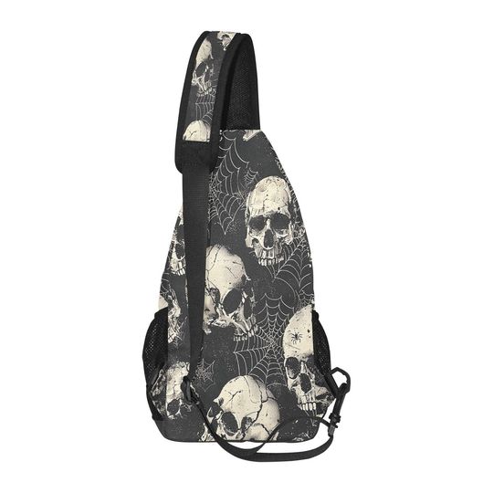 Webs and Skulls Chest Bag
