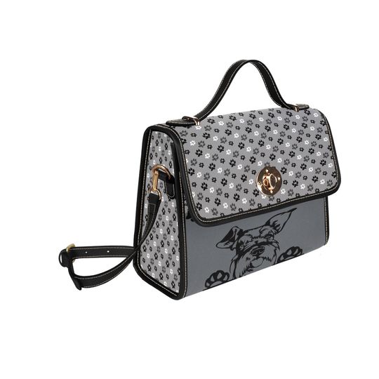 Dog Lock bag (black shoulder strap, black edging)