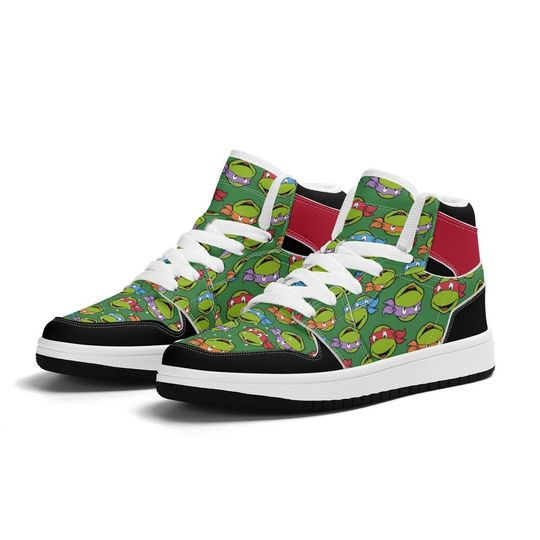 Character Turtles Children High-Top Sneakers