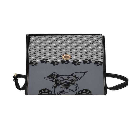 Dog Lock bag (black shoulder strap, black edging)