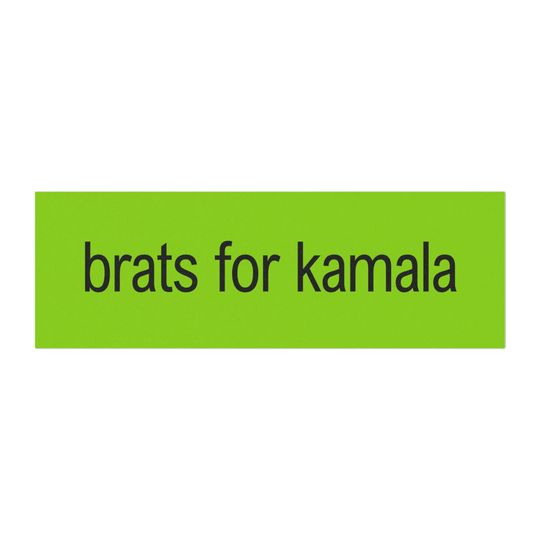 Brats for Kamala Harris Brat Album Bumper Sticker & Magnet | Funny Meme Tiktok Gen Z