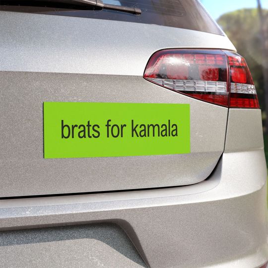 Brats for Kamala Harris Brat Album Bumper Sticker & Magnet | Funny Meme Tiktok Gen Z