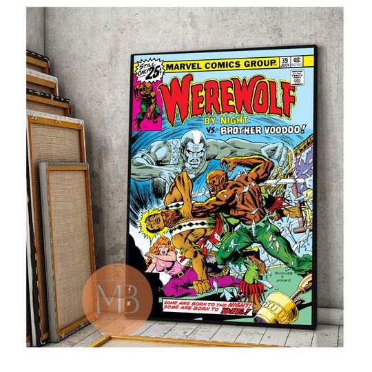Werewolf By Night Poster, Werewolf by Night Marvel Poster