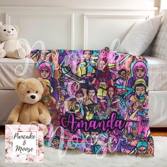 Custom Kpop Warrior Blanket: Personalized Idol Design, Cozy Throw